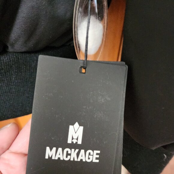 MACKAGE DIXON 2-in-1 Nordic Tech down bomber with blue fox fur- BRAND NEW!!!! - Picture 10 of 16